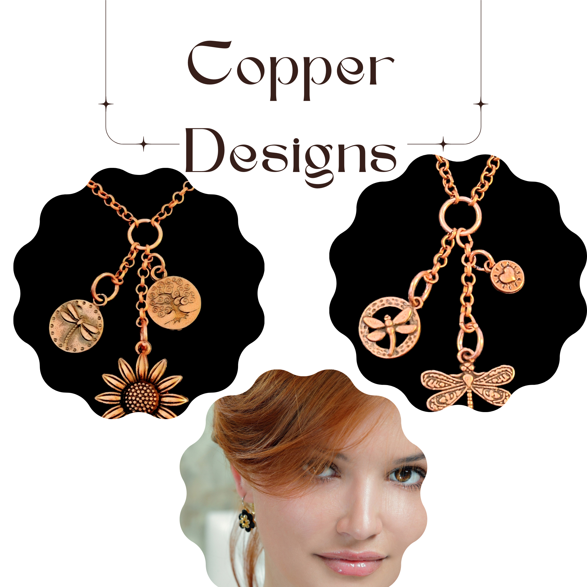 Hoop Earrings Key Lock Design Copper Earrings Korean Japanese