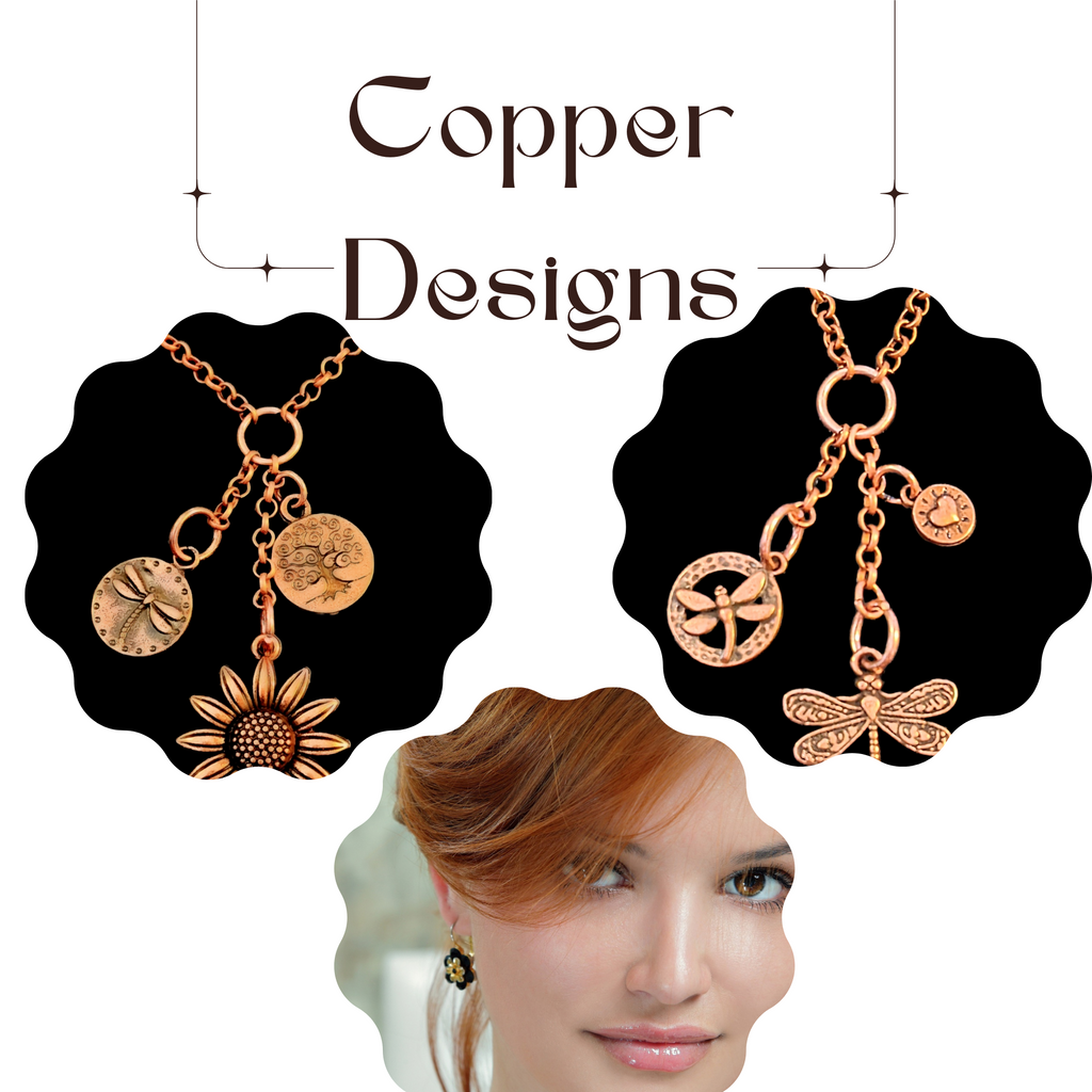 Copper Charm Keeper Necklaces