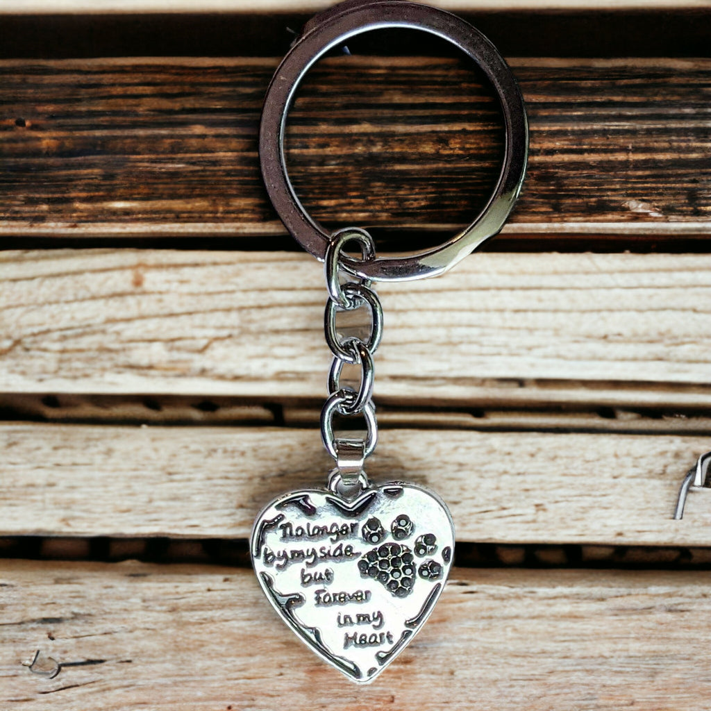 Pet Bereavement Heart Key Chain, Key Holder