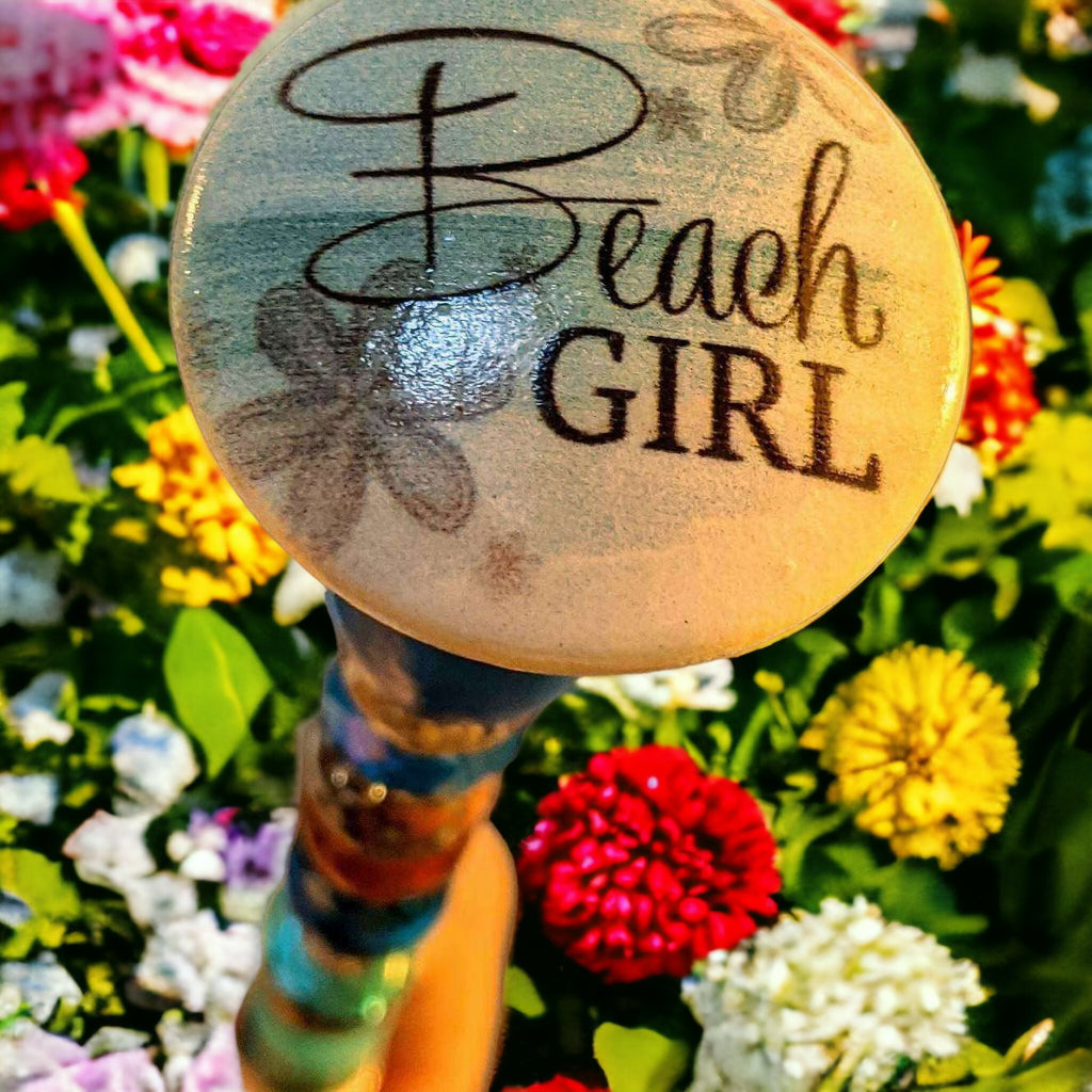 Beach Themed Suncatcher/ Beach Garden Stake-12"or 24"/ Suncatcher
