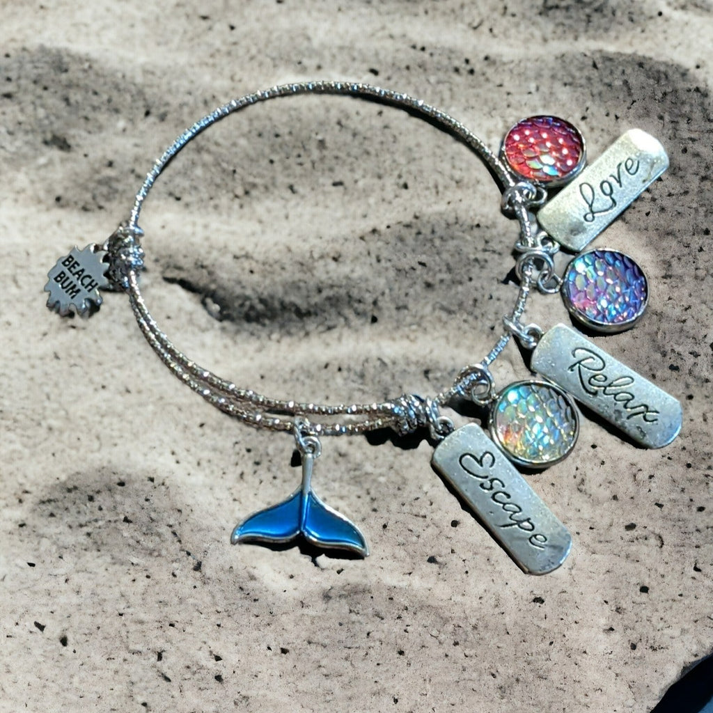 Beach Vacation Bangle bracelet