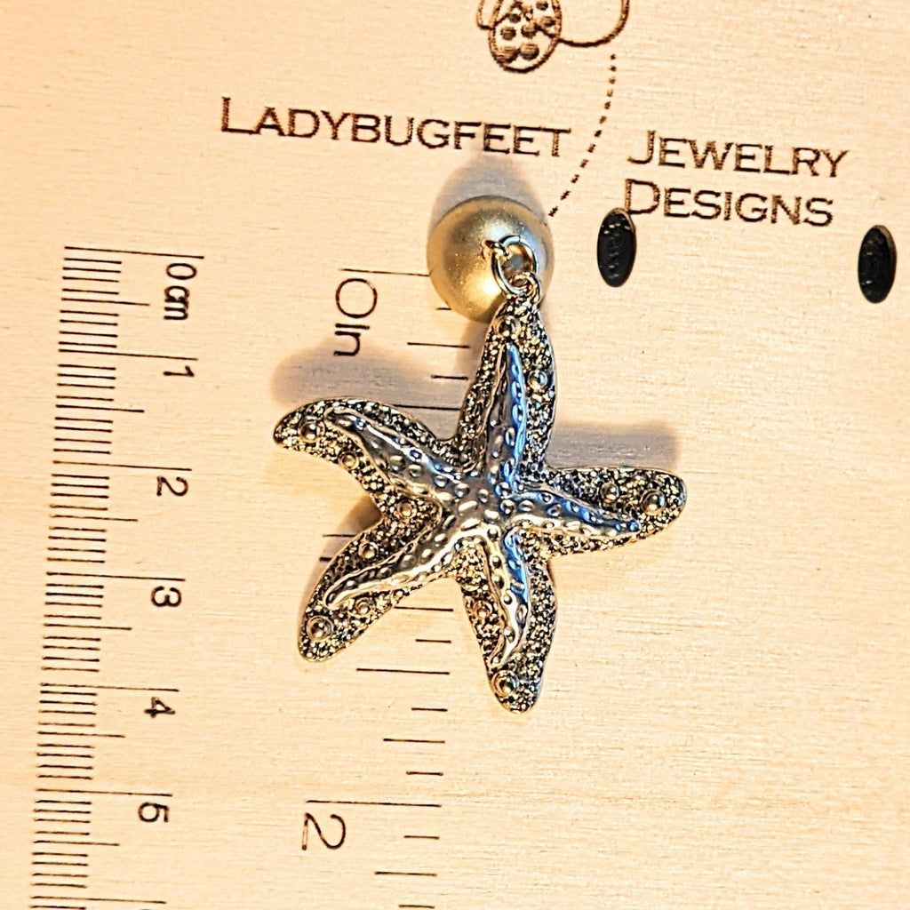 Antique Two Tone Starfish Pendant