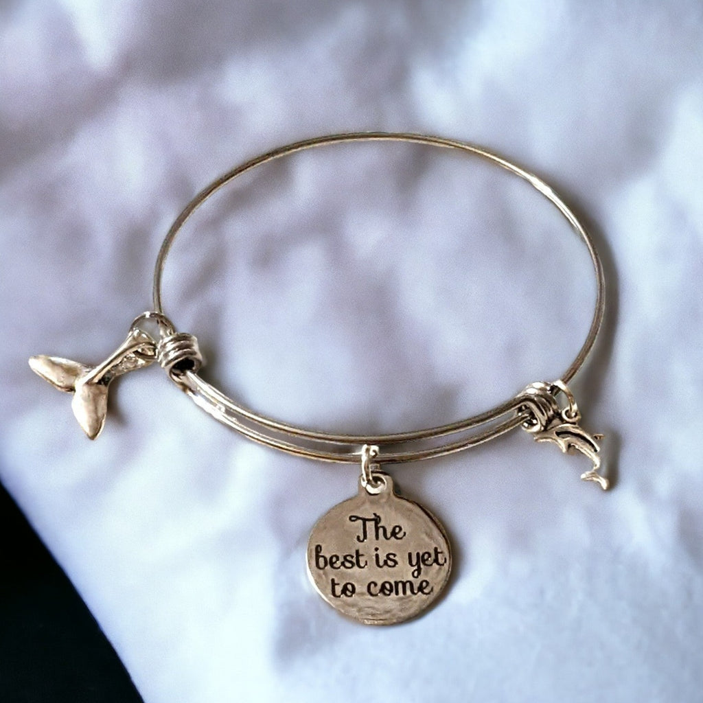 The Best is Yet to Come charm bangle/Graduate gift