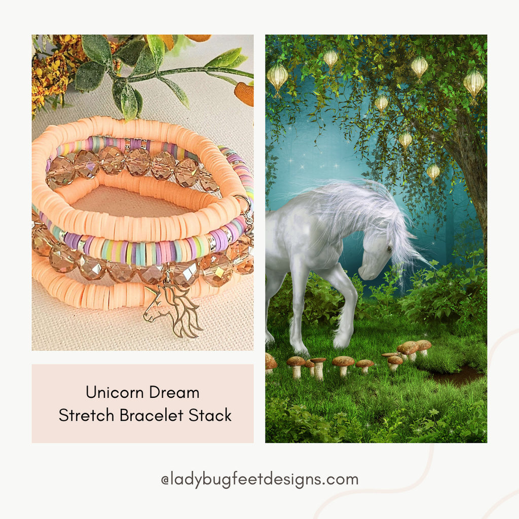 Unicorn Dream Stretch Bracelet Stack