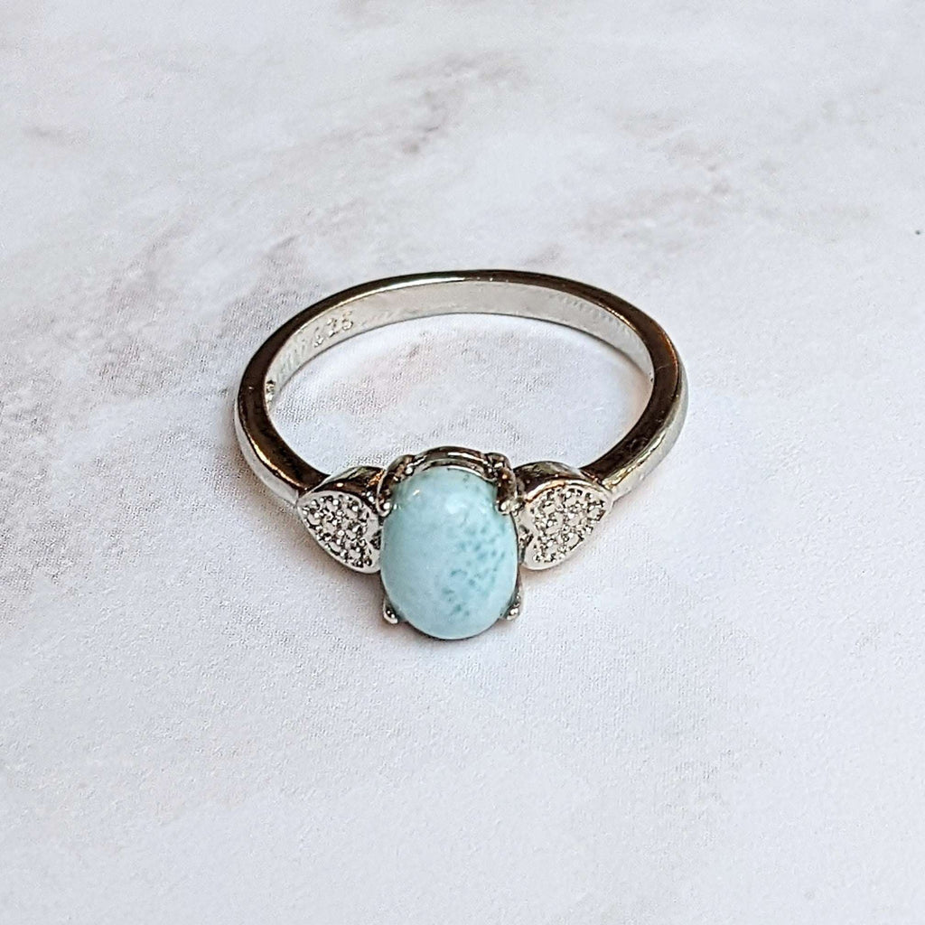 Dominican Larimar Ring - Size 8