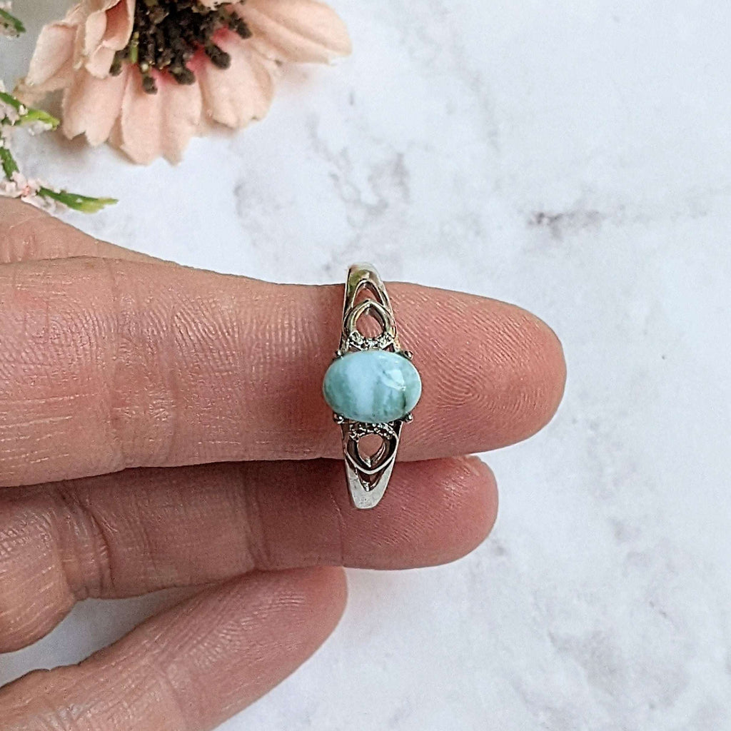 Dominican Larimar Ring - Size 9