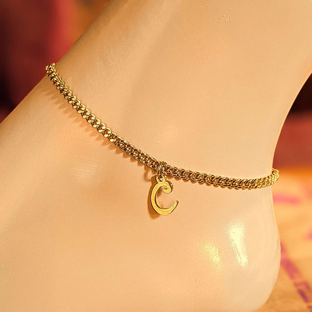 Gold Cuban Chain Anklet