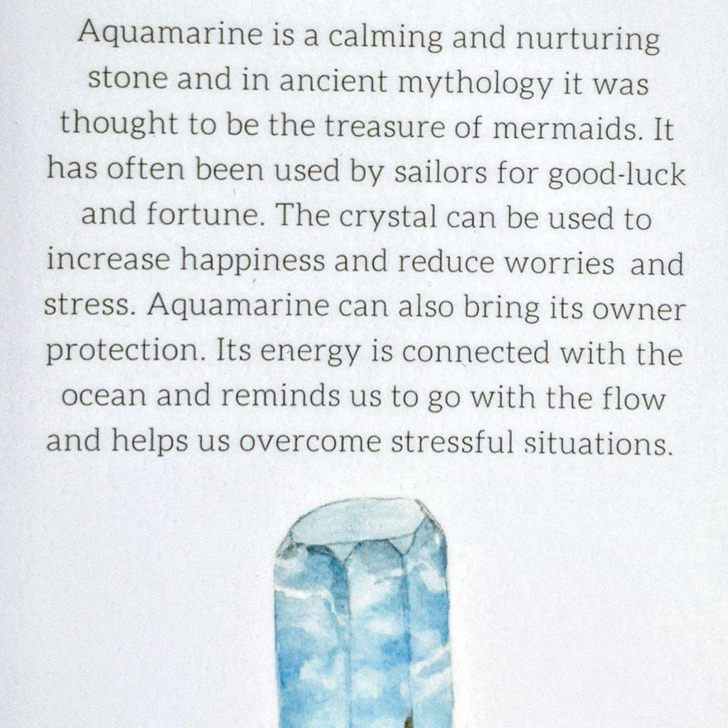 Aquamarine Gemstone Lava Bead Stretch bracelet-MARCH Birthstone