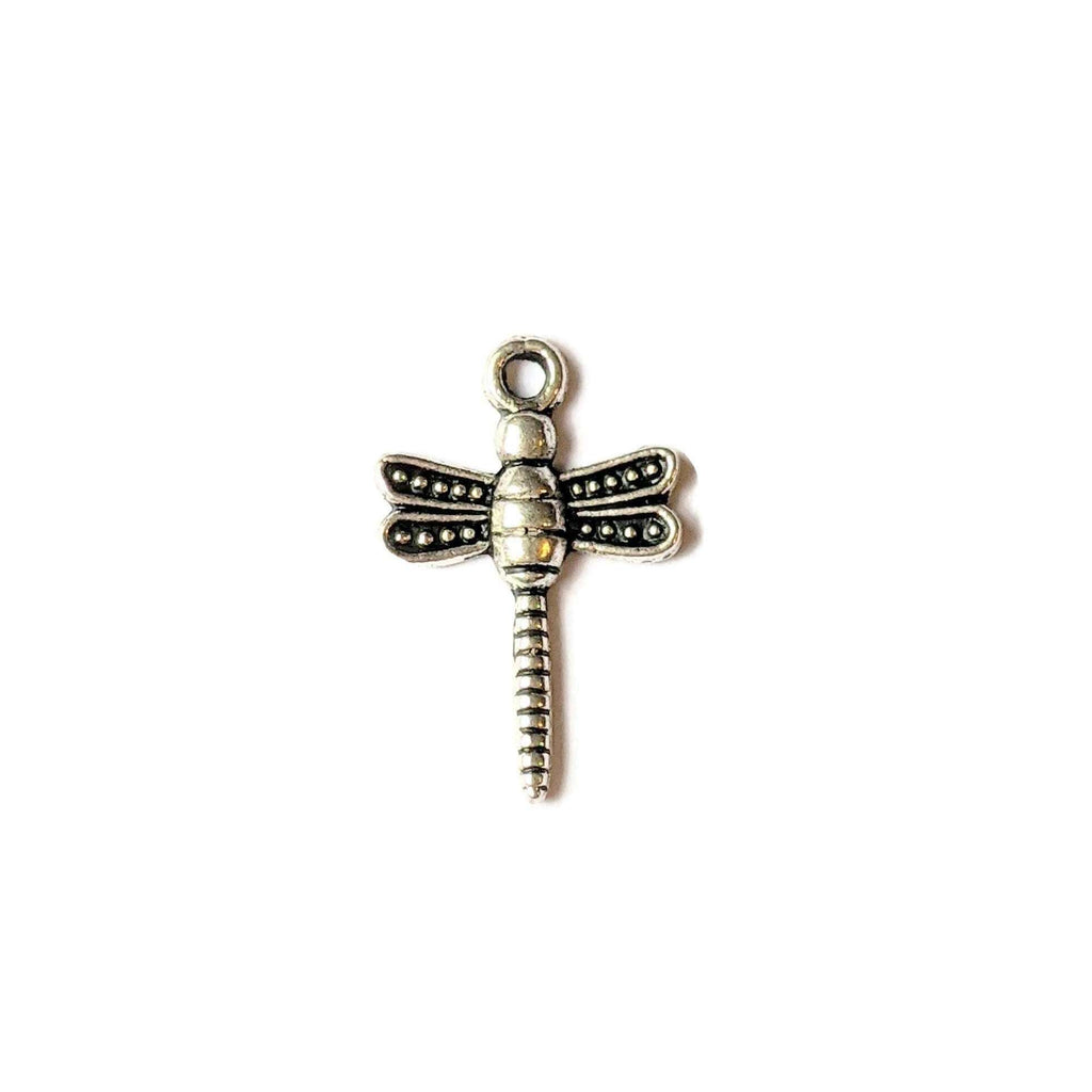 Silver Dragonfly Charm