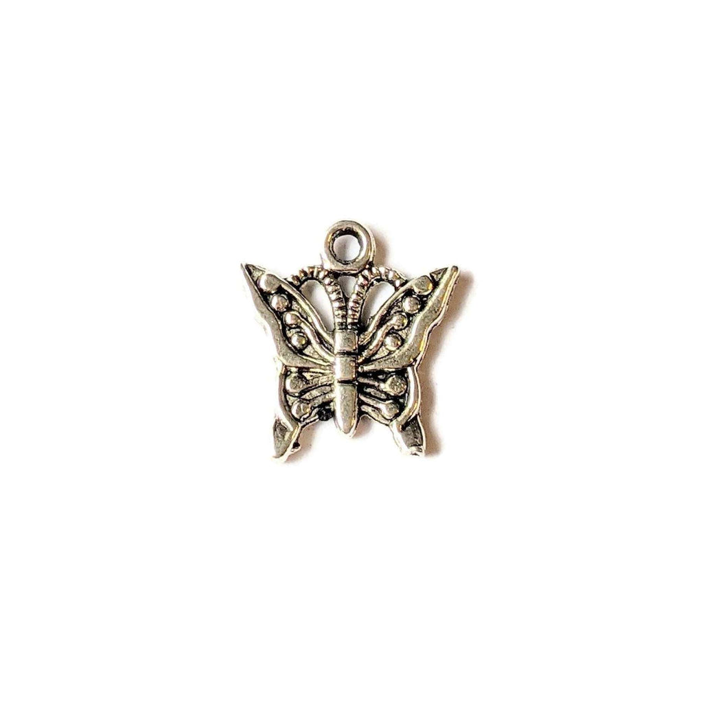 Silver Butterfly Charm 4