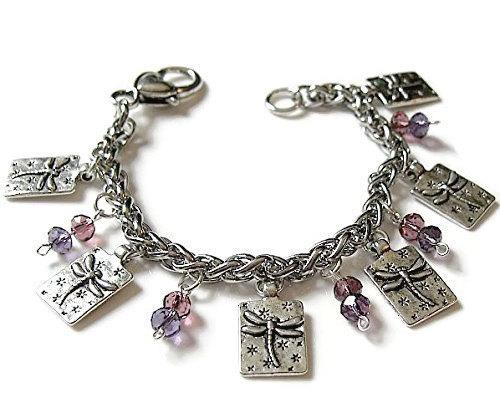Chain Link Charm bracelets - Ladybugfeet Jewelry Designs