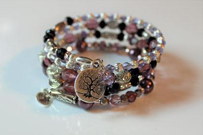 MULTI WRAP Bracelets- Beaded /Crystal - Ladybugfeet Jewelry Designs