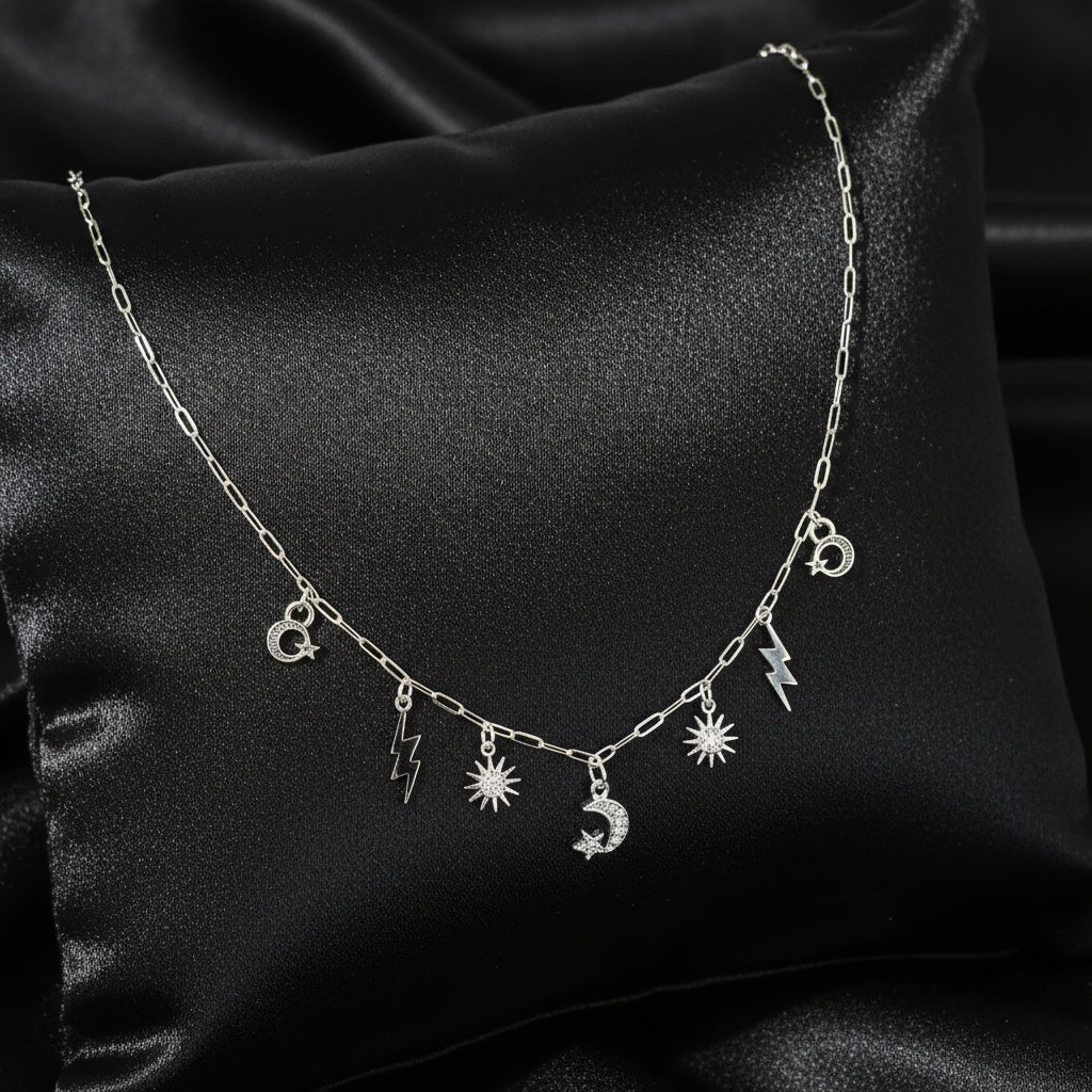 Multi Link Charm Necklaces