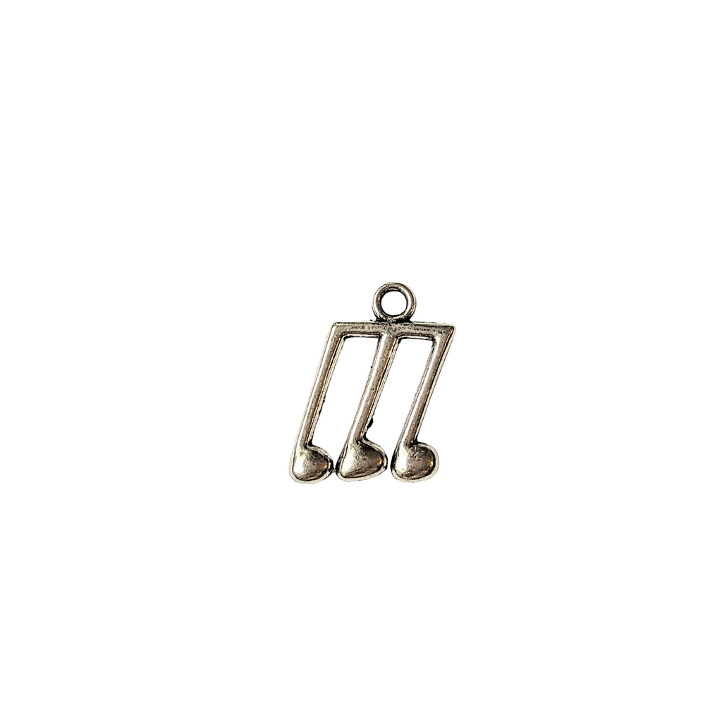Silver Triple Note Musical Note Charm