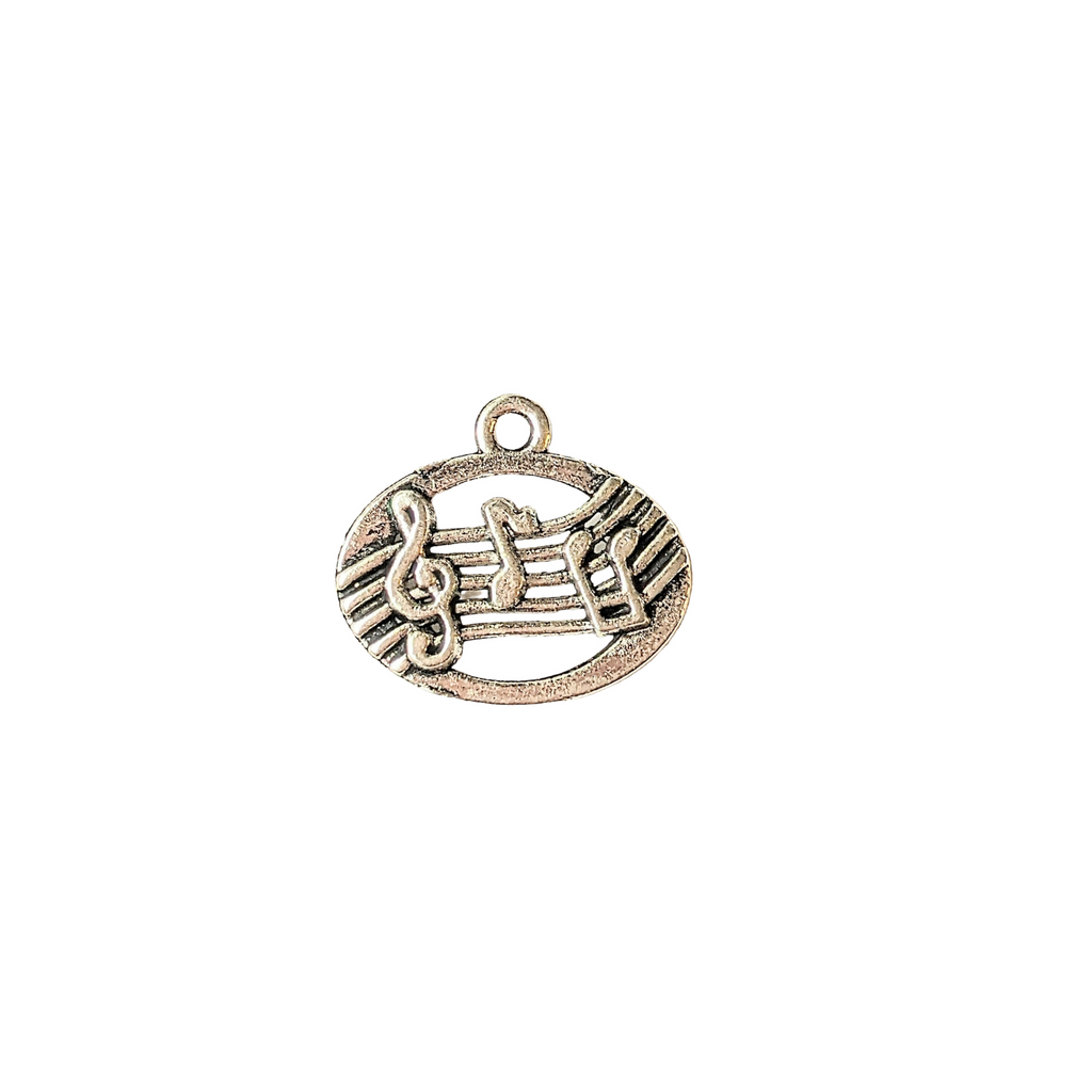 Silver Musical Note Charm