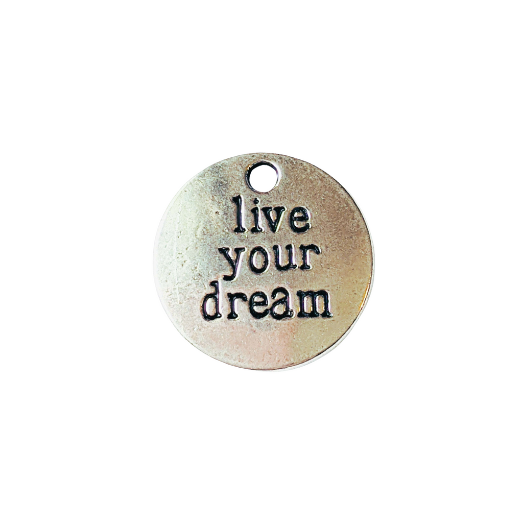 Silver Live Your Dream Charm
