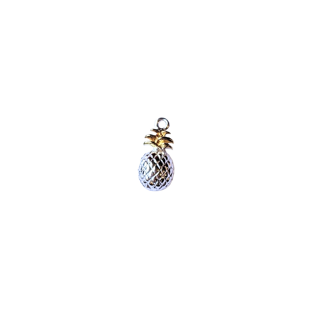 Silver Pineapple Charm