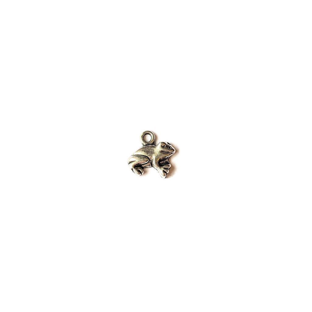 Silver Tiny Frog Charm