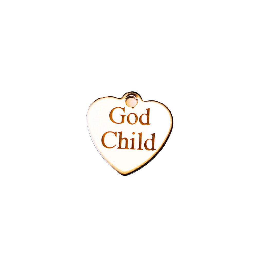Gold Child Heart Charm