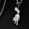 Racoon Necklace, 24 inches - Silver or Gold