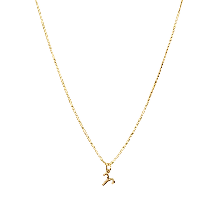 Zodiac Symbol Necklace, Gold - 12 - 24 inches