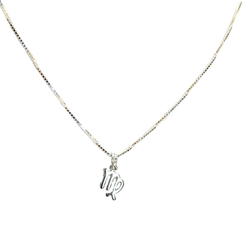 Sterling Silver Zodiac Symbol Necklace - 12 - 24 inches