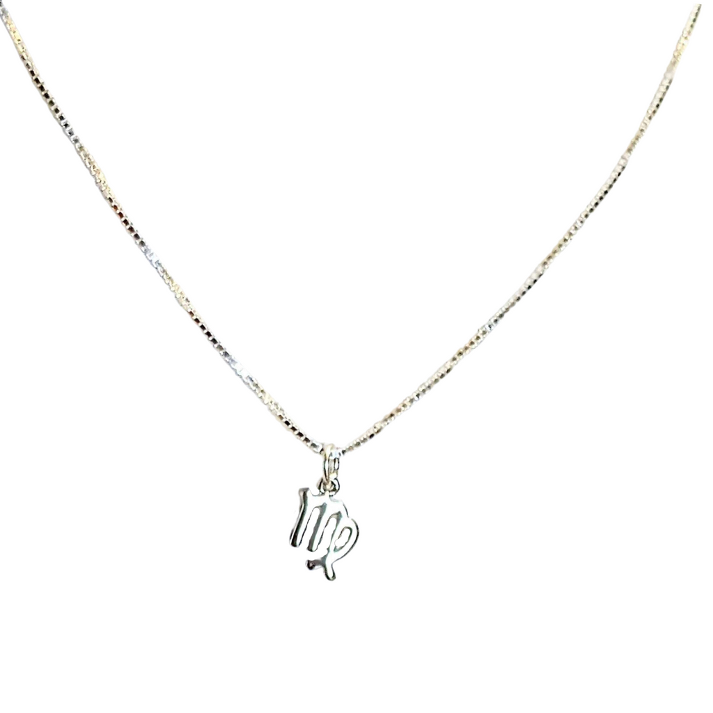 Sterling Silver Zodiac Symbol Necklace - 12 - 24 inches