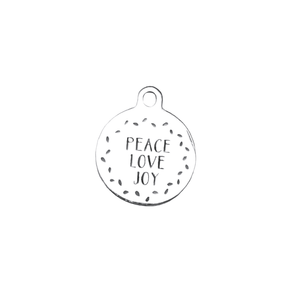 Peace Love Joy Charm
