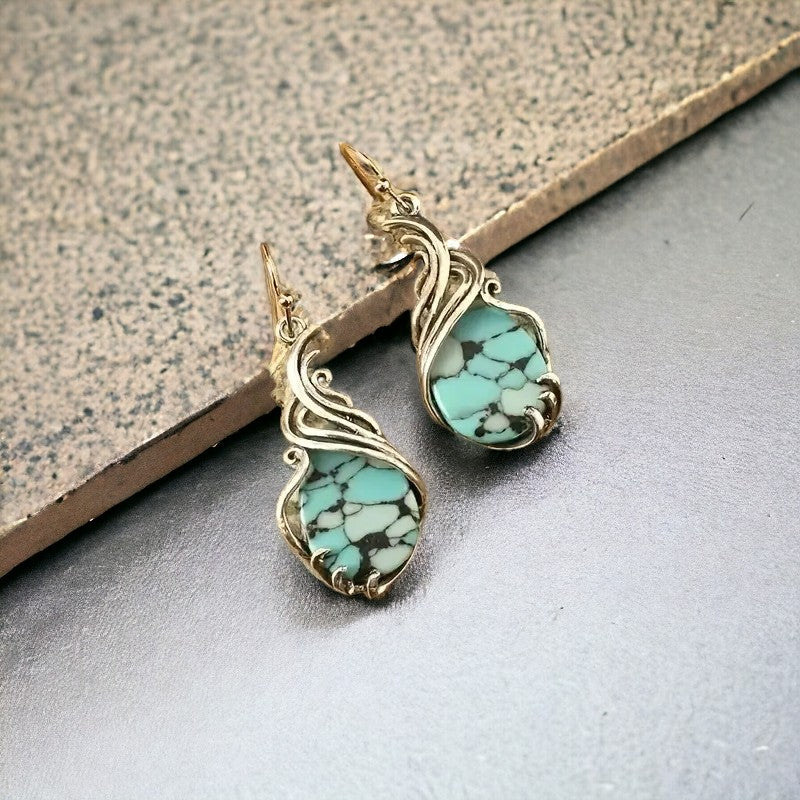 Turquoise Drop dangle earrings