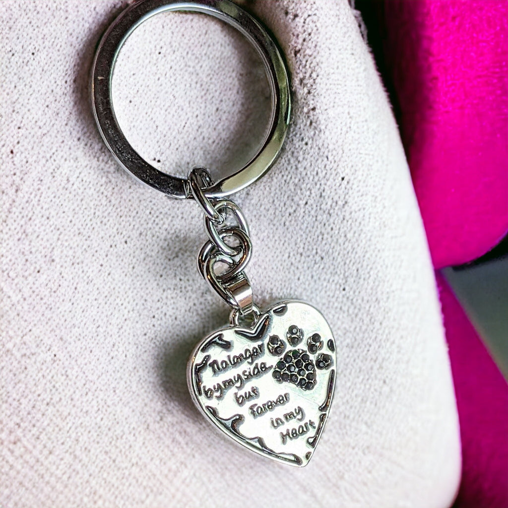 Pet Bereavement Heart Key Chain, Key Holder