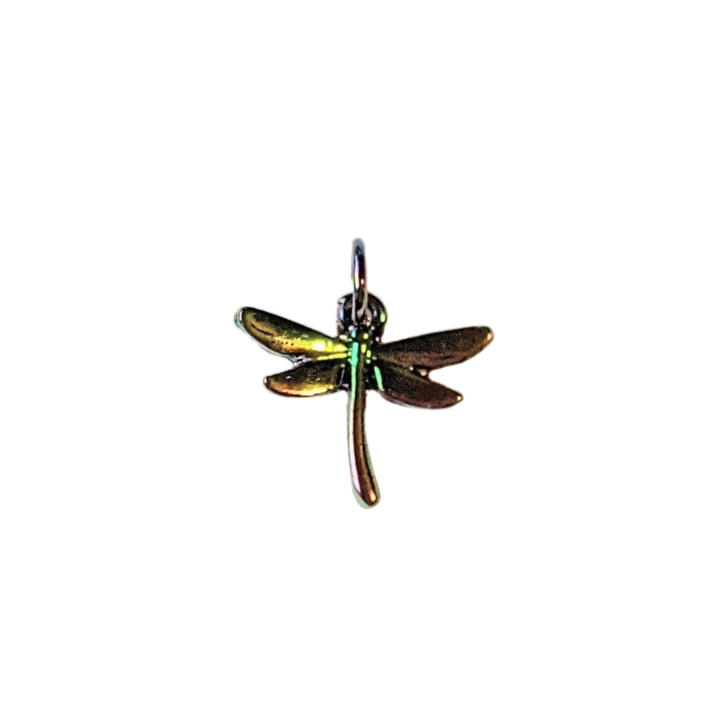Black Electroplated Dragonfly Charm