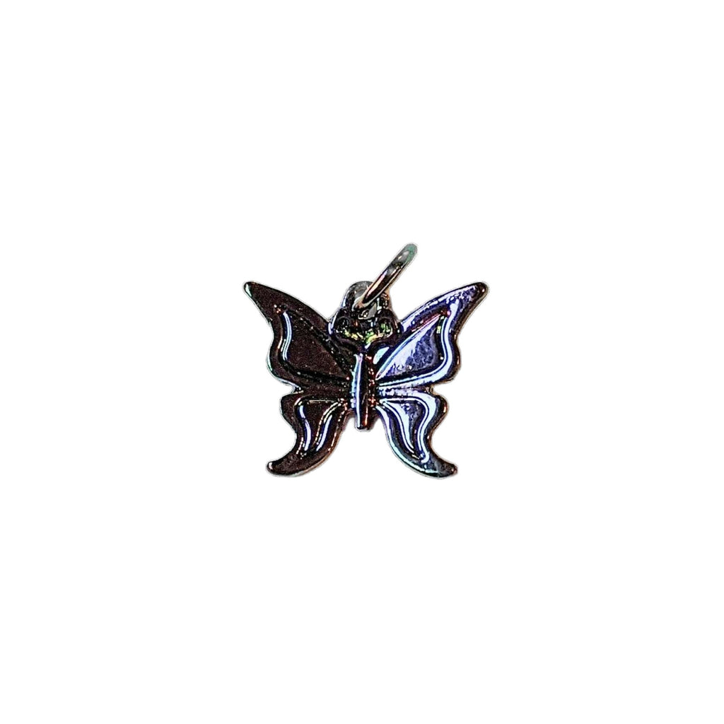 Black Electroplated Butterfly Charm