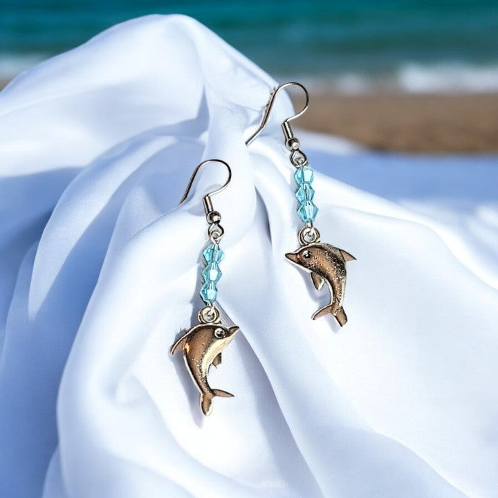 Dolphin Crystal Earrings