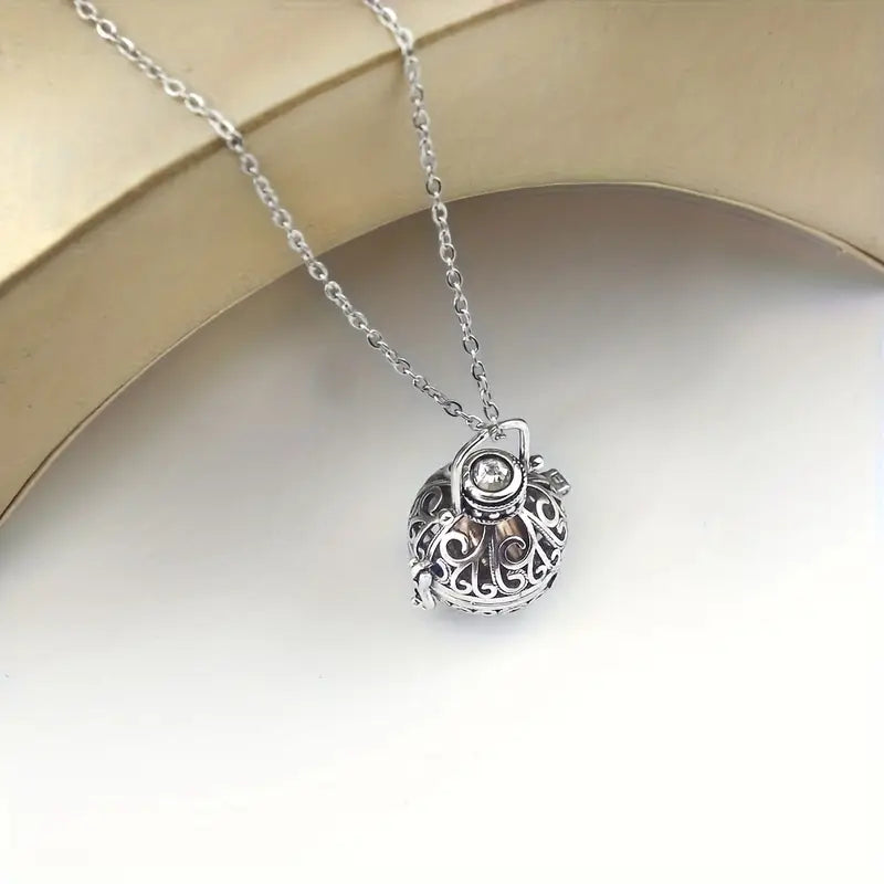 Mini Urn Locket Memory necklace, 22 inch, Unisex