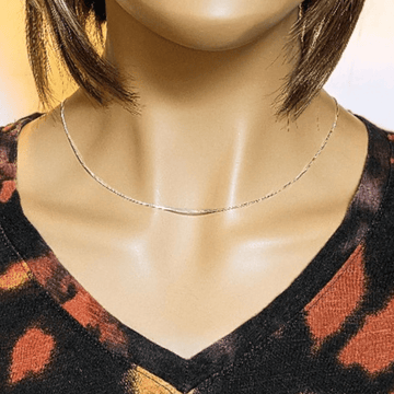 .925 Sterling Silver Adjustable Box Chain, adjustable up to 24 inches