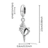 Conch Necklace, 20 inches - Silver