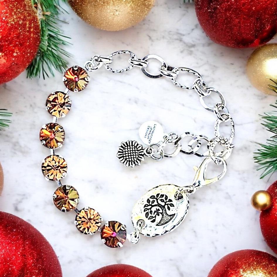 Tree of Life Faceted Crystal Bracelet