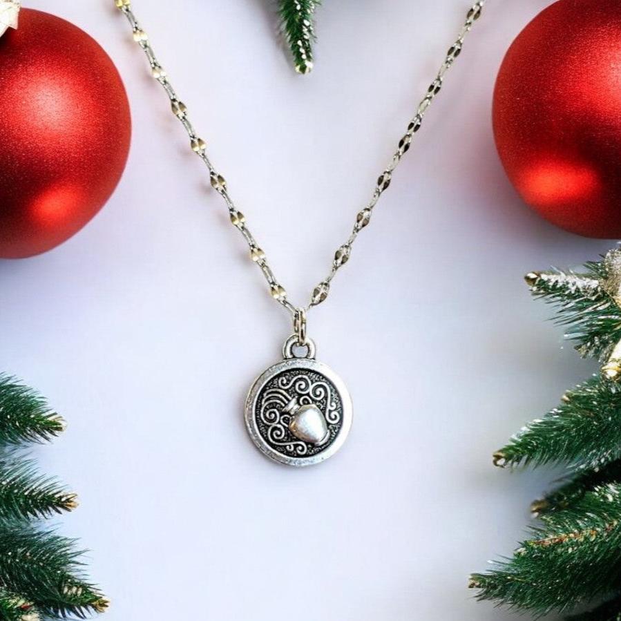 Double Sided Zodiac Coin Necklace - 24 inch