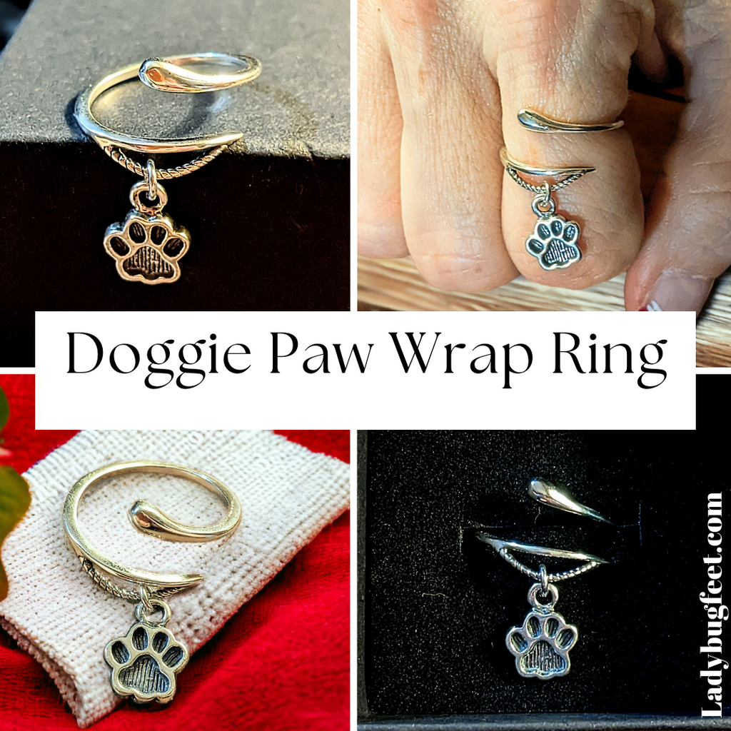 Doggie Paw Wrap Ring