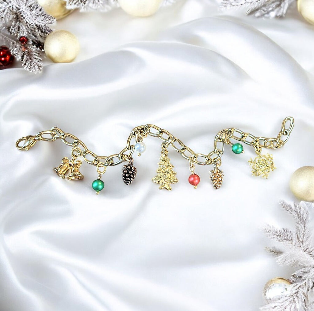 Christmas Gold Charm bracelet 2