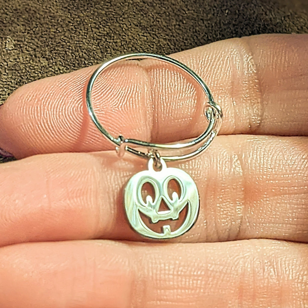 Jack O' Lantern Expandable Charm Ring