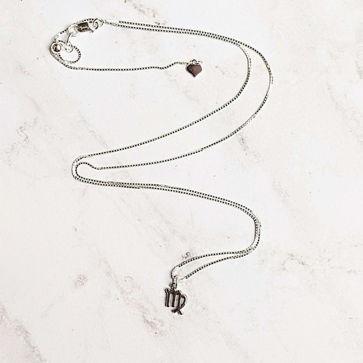 Sterling Silver Zodiac Symbol Necklace - 12 - 24 inches