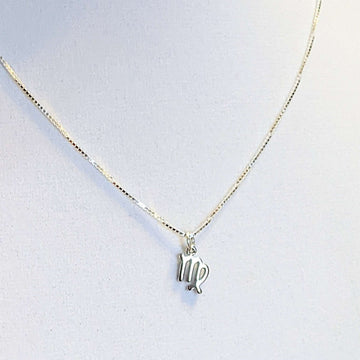 Sterling Silver Zodiac Symbol Necklace - 12 - 24 inches