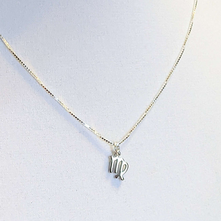 Sterling Silver Zodiac Symbol Necklace - 12 - 24 inches