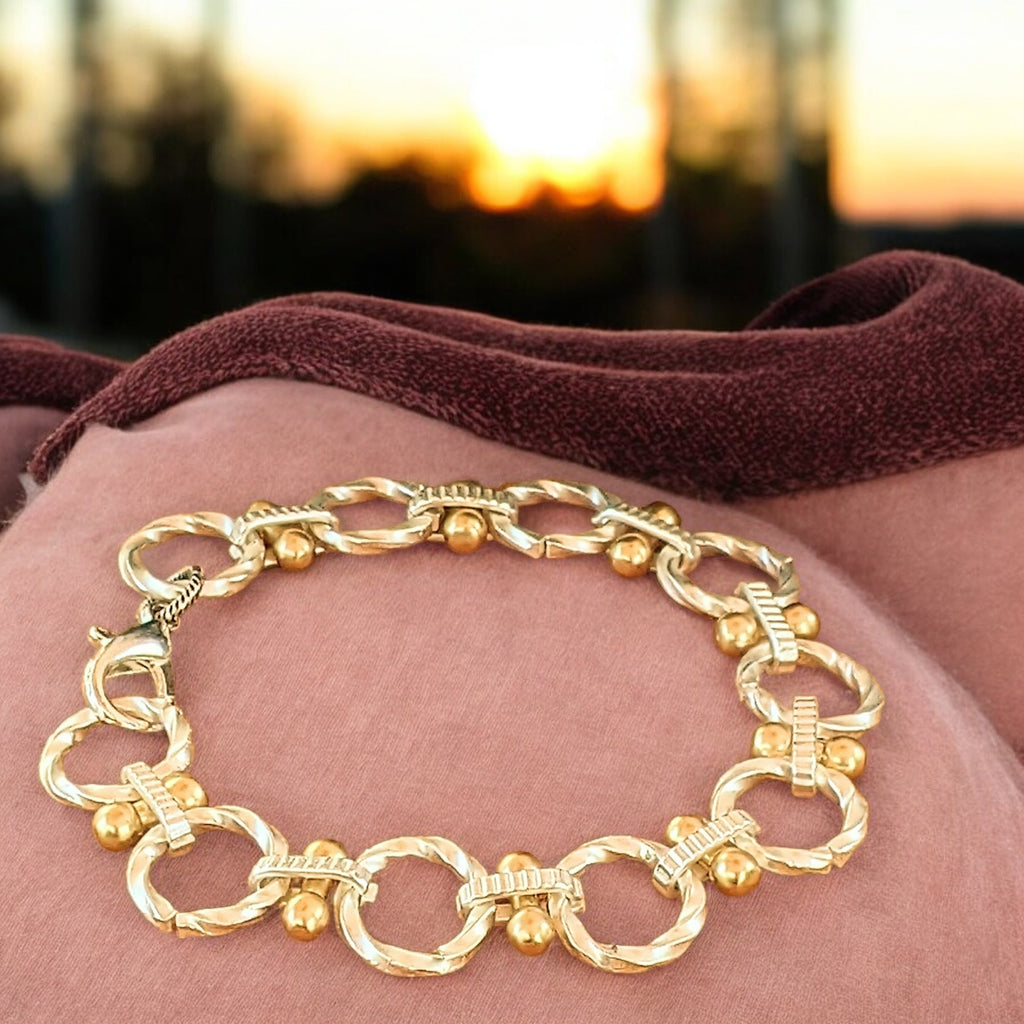 Chunky Two-Tone Chain Bracelet