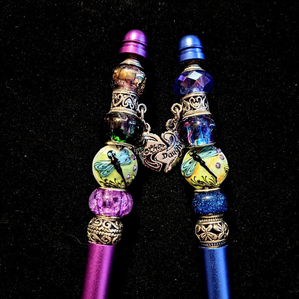 Charmed Gift Pen, Crystal Pen, Beaded Pen,Gift for her Mother/Daughter Set