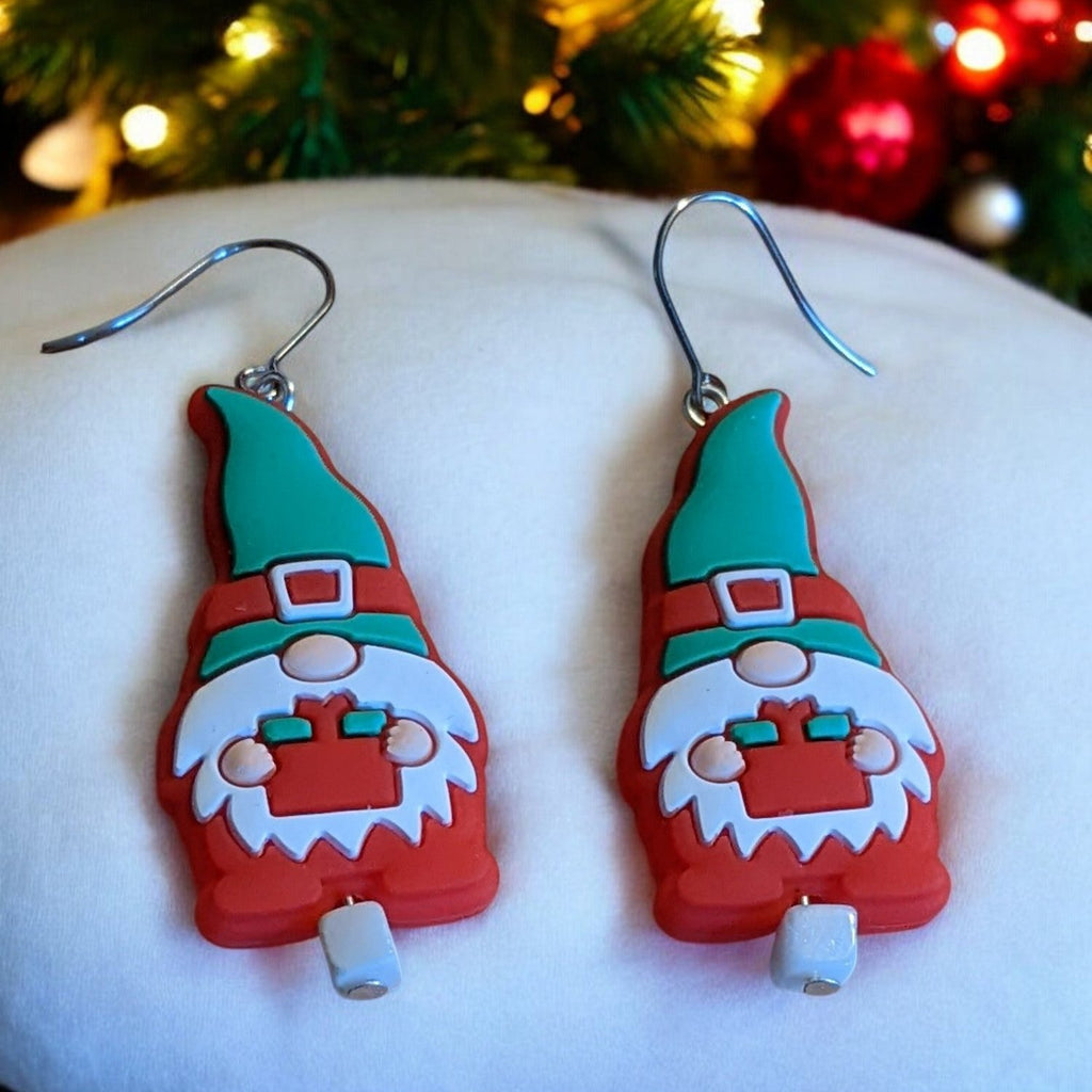 Christmas Gnome Earrings Christmas Gnome