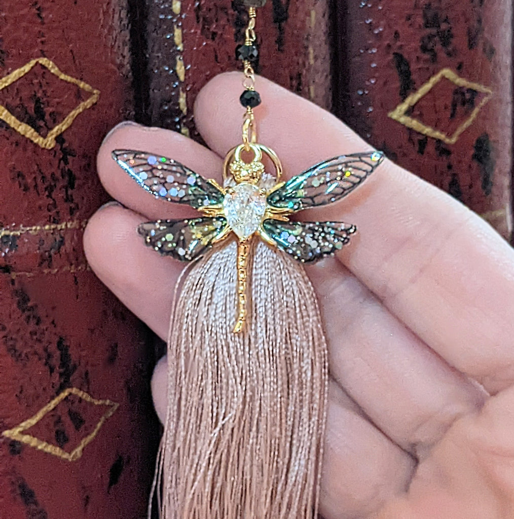 Dragonfly Beaded Bookmark