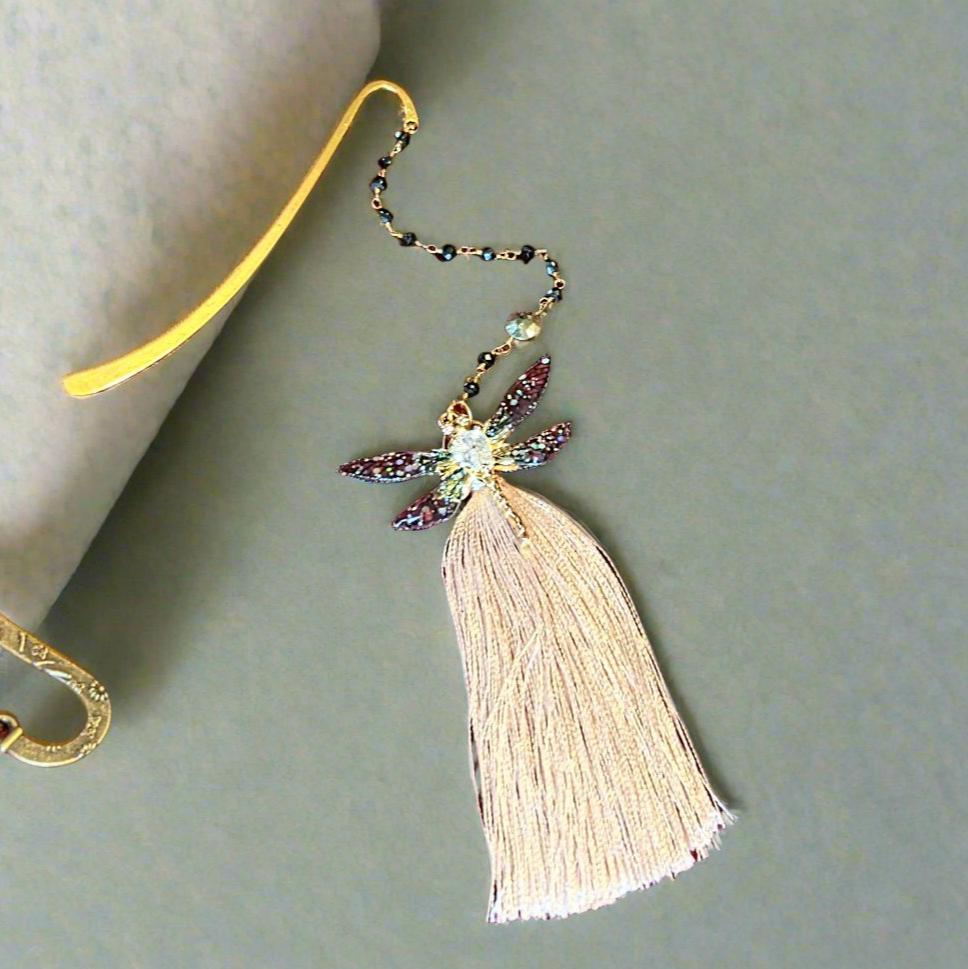 Dragonfly Beaded Bookmark