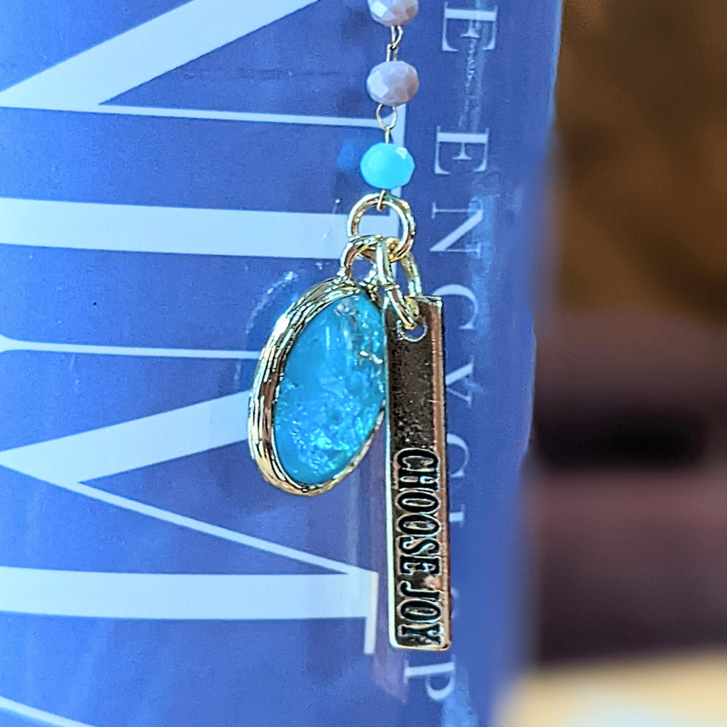 Choose Joy Amazonite Gemstone Bookmark